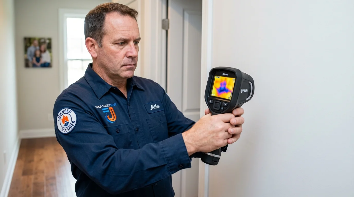 Thermal imaging leak detection by Johns Plumbing LLC in Oronoco